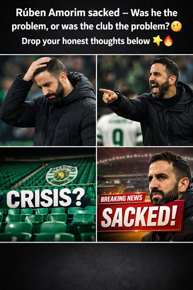 LUCHIGRAMMA's tweet image. “Football moves fast… and today it moved faster than anyone expected 😳
Rúben Amorim is OUT. Right decision or big mistake? Let’s talk 👇⚽”