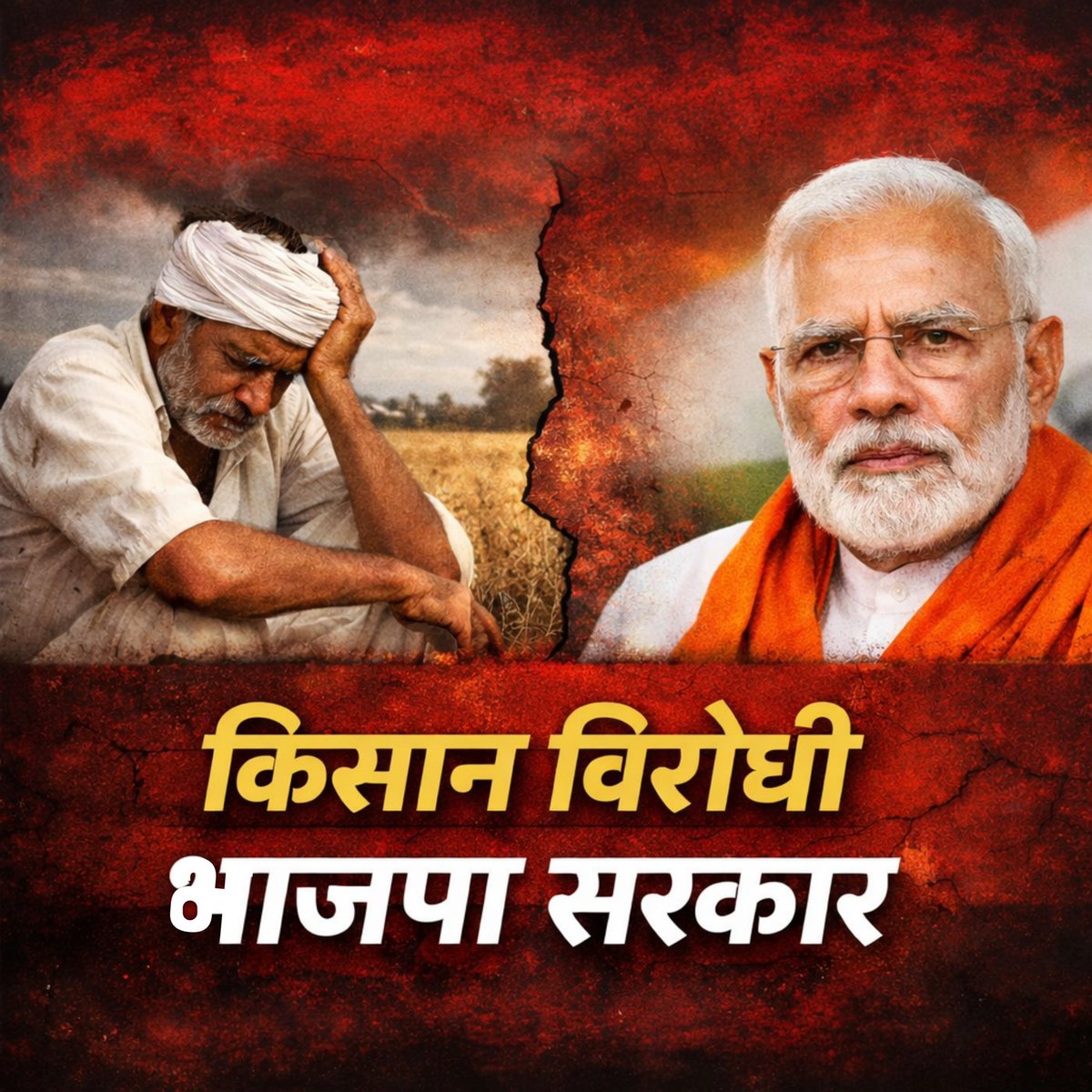 NirmlChoudhary's tweet photo. प्रधानमंत्री फसल बीमा योजना के तहत प्रदेश के लाखों किसान आज अपने अधिकार से वंचित कर दिए गए हैं।
फसल बीमा पोर्टल का समय से पहले बंद किया जाना और बीमा कंपनियों द्वारा फार्मर आईडी को अनिवार्य करना, किसानों के साथ सीधा अन्याय है।

हकीकत यह है कि प्रदेश के बड़ी संख्या में किसानों की फार्मर आईडी अब तक बनी ही नहीं, ऐसे में बीमा कैसे कराएं?
यह व्यवस्था नहीं, बल्कि किसानों को योजनाओं से बाहर करने की साजिश प्रतीत होती है।

हम राजस्थान के मुख्यमंत्री से आग्रह करते हैं कि—
•फसल बीमा पोर्टल तत्काल प्रभाव से पुनः खोला जाए
•फार्मर आईडी की अनिवार्यता तुरंत समाप्त की जाए
•वंचित किसानों को बिना शर्त बीमा का लाभ दिया जाए

“राज्य और केंद्र सरकार को यह समझना होगा कि
किसान कागज़ों से नहीं, खेतों से देश चलाता है।”
अगर आज किसान को सुरक्षा नहीं मिली, तो कल खेती और खाद्य सुरक्षा दोनों संकट में होंगे।

अब देरी नहीं— तुरंत निर्णय लें, पोर्टल खोलें और किसानों को उनका हक़ लौटाएँ।
किसान के साथ अन्याय स्वीकार नहीं! 

@BhajanlalBjp @RajCMO 
@ChouhanShivraj 
#NirmalChoudhary
