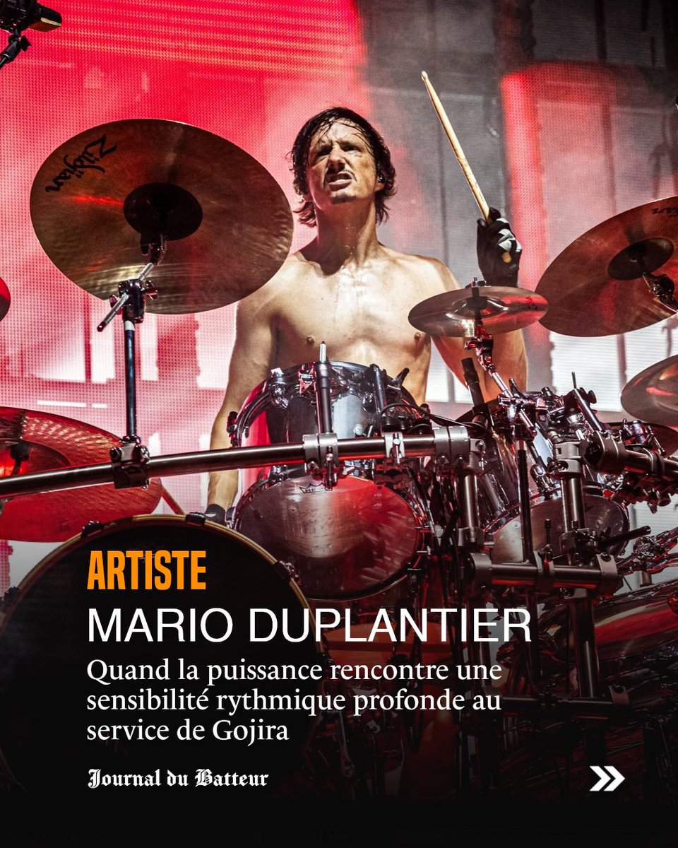 JDBMagOff's tweet photo. 🇫🇷 Mario Duplantier fait partie de cette poignée d’artisans dont le jeu, immédiatement identifiable, impose une signature sonore au-delà des genres.

🔗 Article complet à lire dans Le JDB#007

#Journaldubatteur #JDBMag #LeJDB #Marioduplantier #Gojira https://t.co/0xKNYT07RE