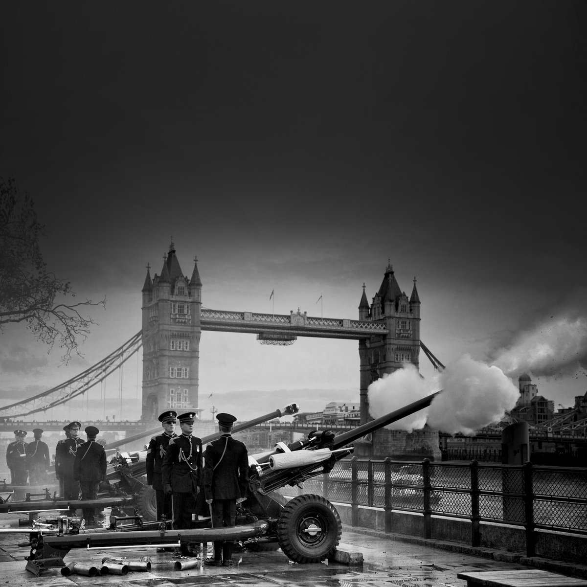 21 Gun Salute - Tower Wharf, The Tower of London.