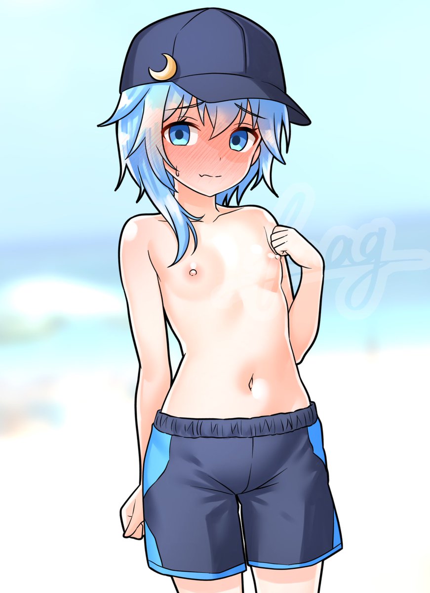 #くそ寒いので水着を貼る #艦これ
男水着チャレンジ水無月ちゃん…(◜ᴗ◝ ) 
