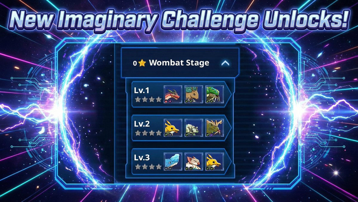 🚨 NEW CHALLENGE/NEW REWARD UNLOCKED! 🚨

Adventurers, the unseen path has revealed itself... behold the Wombat Stage! It has 16 Stars waiting for a conqueror. ⚔️

Are your teams strong enough to face these new threats? Jump in now and prove your might! 💪✨

$FA $S #FARPG