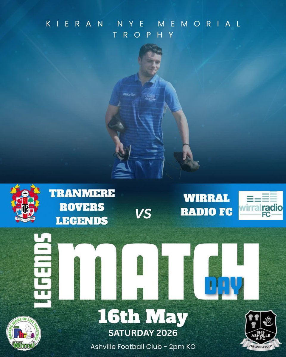 TRFC Legends vs. Wirral Radio FC tweet media
