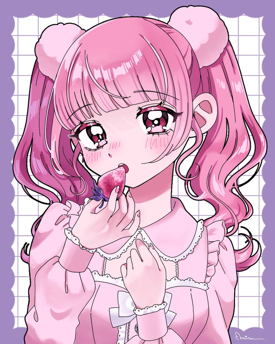 1/5でいちごの日だって！🍓🎀
 #絵描きさんと繋がりたい 
 #新年早々の創作クラスタフォロー祭り