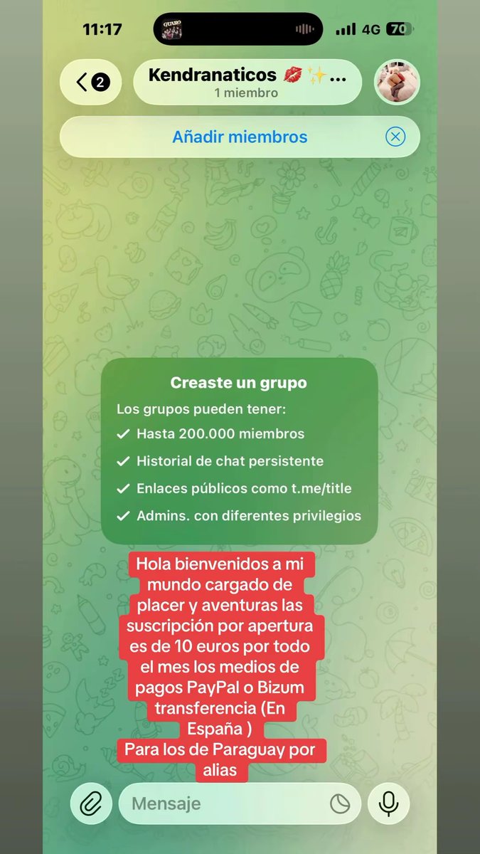 Hola bienvenidos a mi mundo cargado de placer y aventuras las suscripción por apertura es de 10 euros por todo el mes los medios de pagos PayPal o Bizum transferencia (En España ) 
Para los de Paraguay por alias