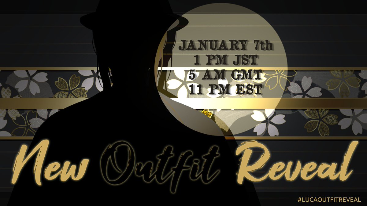 NEW OUTFIT REVEAL 🦁💰
Happy New Year once again as I debut an outfit for the season. 😎

Jan 7th > 1 PM JST / 4 AM GMT / 11 PM EST
youtube.com/live/cGt6g_H_f…

#lucaoutfitreveal