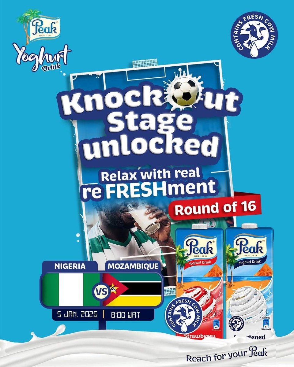 And we’re off!

The knockout stage kicks off with a reFRESHing showdown.

Where will you be watching from?

#PeakYoghurt #RefreshRealPassion