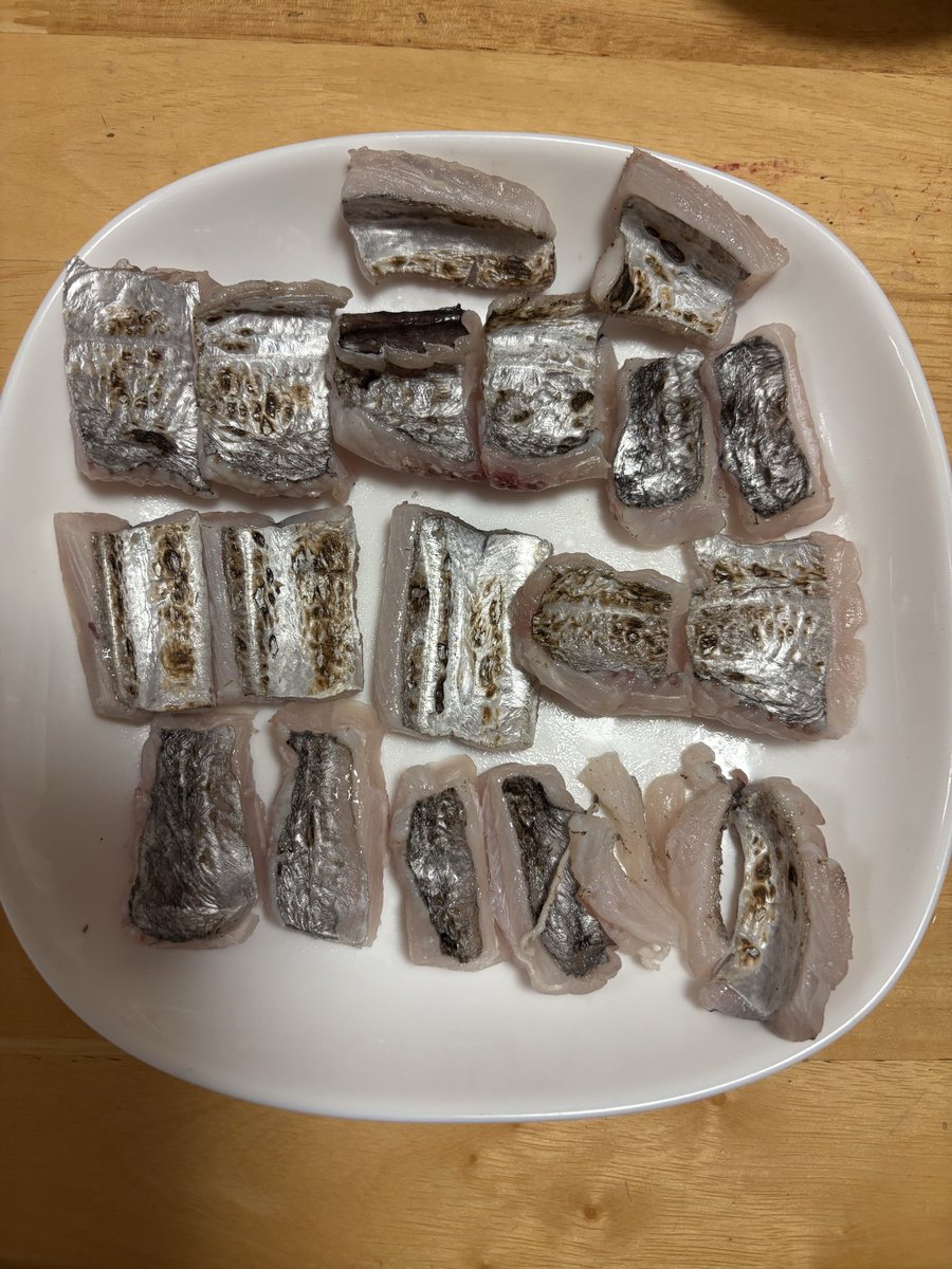 見た目なんか全く気にしない！
初めて太刀魚を炙りで刺身で食ってみたけど、
お酒が進みすぎた🍶
捌くのもっと上手く早くなりたい。。
時間かかりすぎなんよ、、