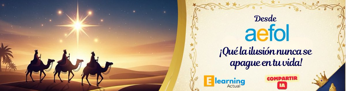 ¡La noche más mágica del año!  ¡Qué vuestros sueños se hagan realidad! <a href="/AEFOL/">AEFOL</a> <a href="/elearningactual/">eLearning Actual</a> #ReyesMagos2026