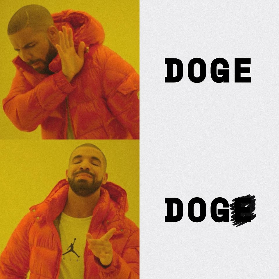 INVESTIRDOZERO's tweet image. Tire esse "E"  e deixe só $DOG  fica mais limpo 🚀