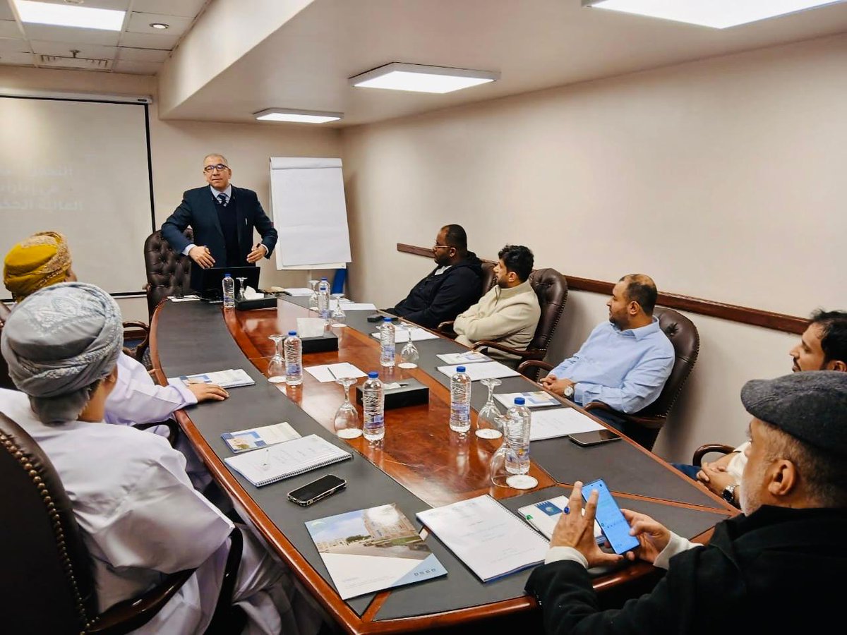 dh_university's tweet photo. جامعة ظفار تنفّذ برنامجًا تدريبيًا دوليًا بعنوان «التحول الرقمي في إدارات المالية الحكومية» في جمهورية مصر العربية، بواقع 25 ساعة تدريبية، ضمن توجهها لتوسيع برامجها التدريبية وبناء القدرات المؤسسية.
#جامعة_ظفار #التحول_الرقمي
#التدريب_الدولي #المالية_الحكومية
#سلطنة_عمان #مصر https://t.co/f6iPI8VaKY