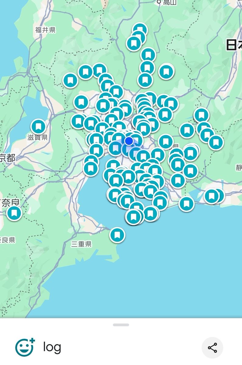 動画見た人はわかると思うけど、行ったところリストもこんな感じ( ᐛ