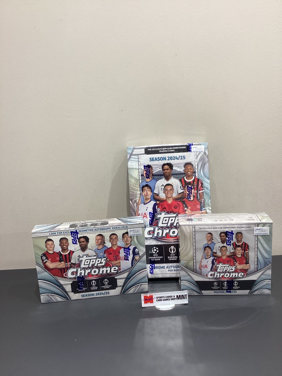 ゲリラ少量再入荷】 ⚽ 2024-25 TOPPS CHROME UEFA CLUB COMPETITIONS
