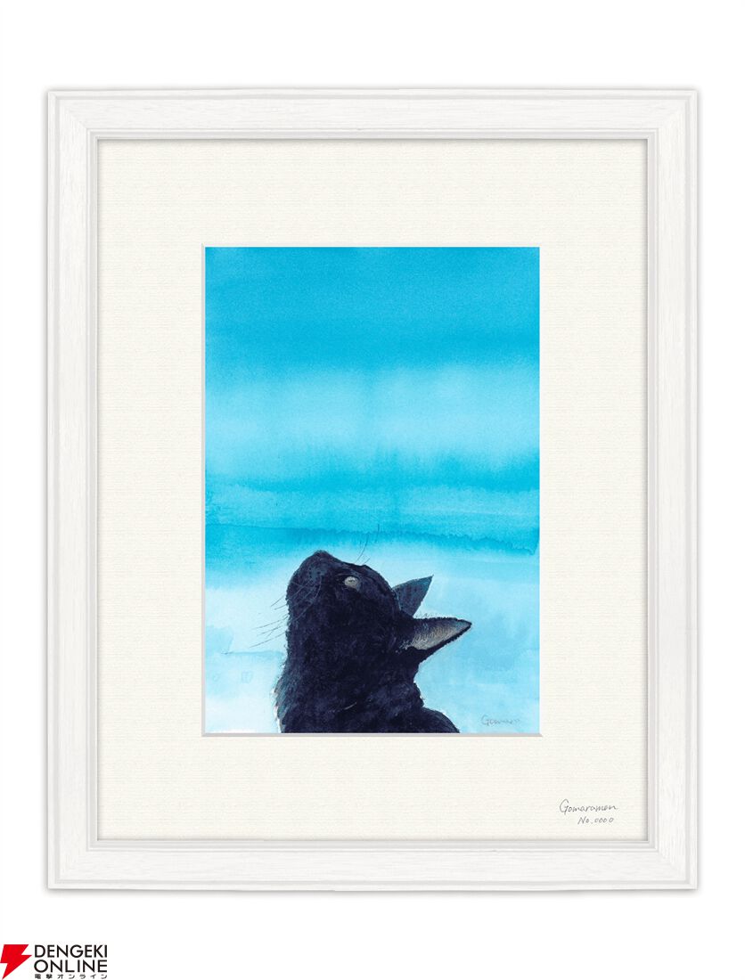 黒猫が旅する様子を水彩画で幻想的に描くごまらーめんの作品集『黒猫の