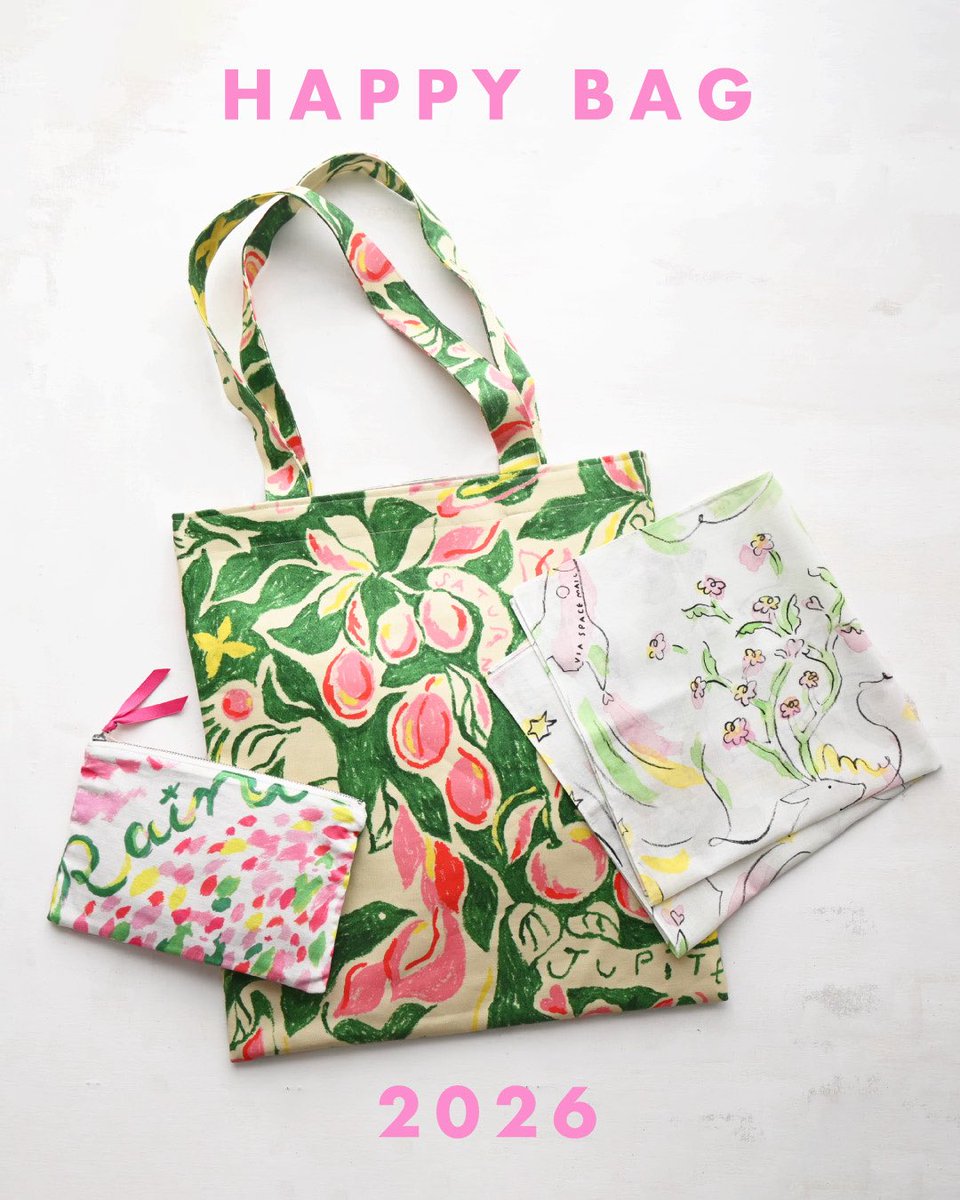 HAPPY BAGのご注文は、今日に23:59まで🫧

手に取るたびに、気分がぱっと明るくなるテキスタイルを詰め込みました🌈

manamisakurai.stores.jp/items/695378eb…