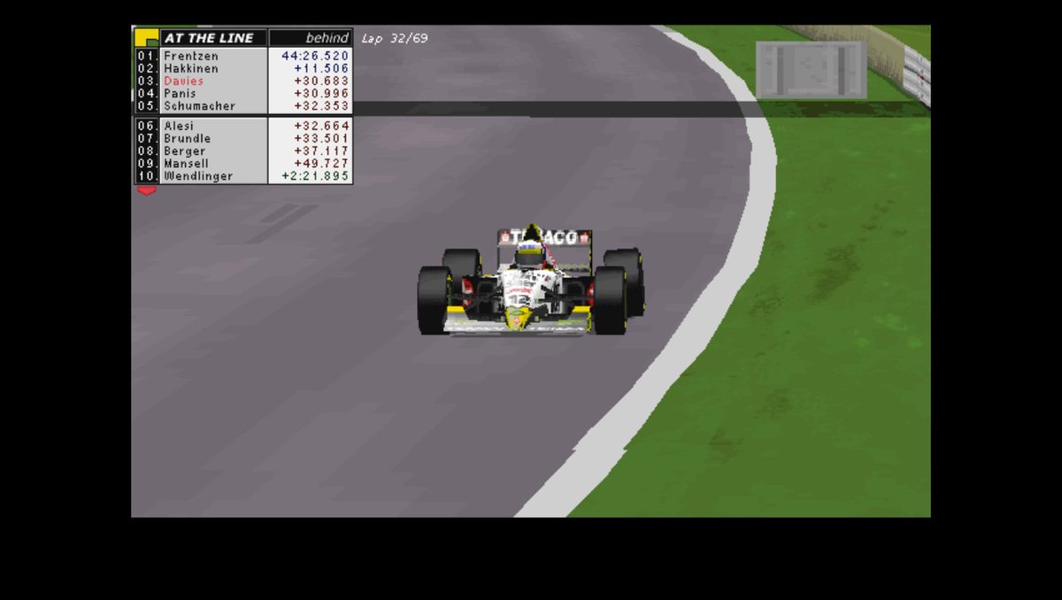 Gp2Joey's tweet photo. 11/6/1995
#F1 Rd6/17 #CanadianGP
Lap 33/69
🟨YELLOW FLAG
Hearts sink in the under pressure #Andretti team as #DeFerran hits the outer retaining wall with a loose wheel following his pit stop and brings his car to a halt with a damaged rear suspension...
#RetroF1 #Retrogaming #RETRO #Formula1 #GrandPrix