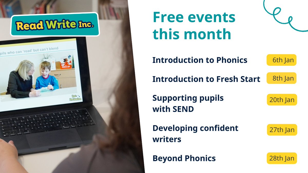 RuthMiskinEdu's tweet image. Welcome back! We hope you've had a relaxing, refreshing  break. Here's a handy summary of some of our upcoming free events in January to ease you back in.

Secure your place here: ow.ly/L8e450XRQbl