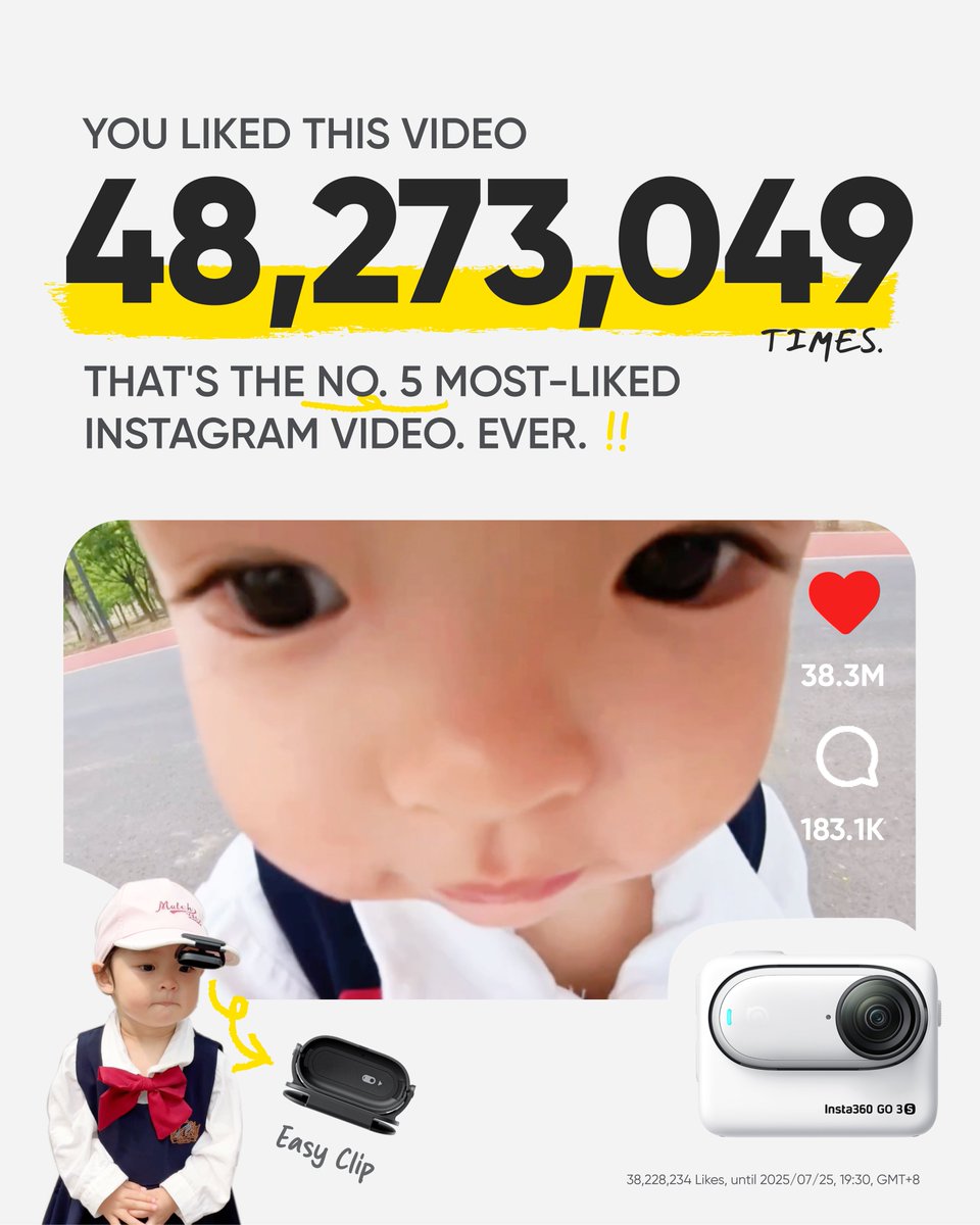 insta360's tweet photo. Swipe for your Insta360 wrapped ⬅️
From world-first to world-famous, 2025 was nothing short of epic.
Brace yourselves for what 2026 has in store 😎 What do you wanna see from Insta360 this year?
#insta360 #ThinkBold #bestof2025 https://t.co/7hPh9qSuU3