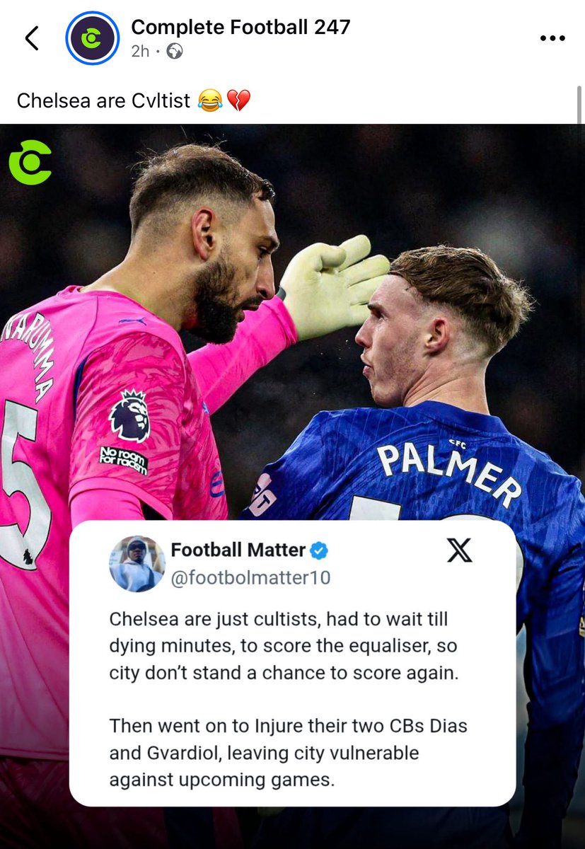 footbolmatter10's tweet image. I remember how Ange Spurs were unbeaten in 10 games and second in 2023, until they met Chelsea, they had two red cards to Romero and Udogie, injured Van de ven and Maddison, After that game, Spurs season was torn apart.

There’s no single big team that Chelsea haven’t humbled.