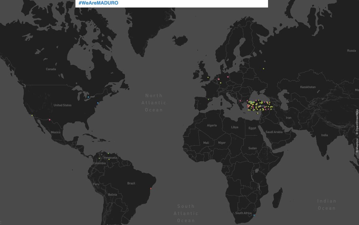 🔴 Turkey was the country that gave Maduro the most support on social media.