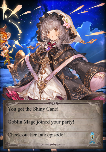 Inari_inr's tweet photo. SSR tix gave me Goblin Mage. Almost subtixed her earlier since she was the only unit I was missing—could’ve been a disaster😅 https://t.co/2Kzmcu2ay6