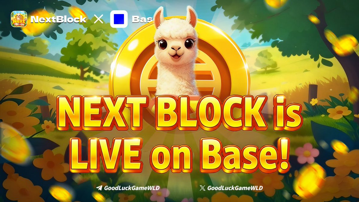 GoodLuckGameWLD's tweet photo. 🔥NEXT BLOCK is LIVE on Base!
💥Bet, wait for the block, and take the entire pot!
 🏆Weekly Rewards: Top 10 players share the 10 UDSC prize pool

🎯Fully on-chain &amp; transparent. Every round = a new chance to burst it all!

🚀Play Now: https://t.co/wWF6BG3pvH

  #NextBlock #Base https://t.co/uPDdBO6lDX