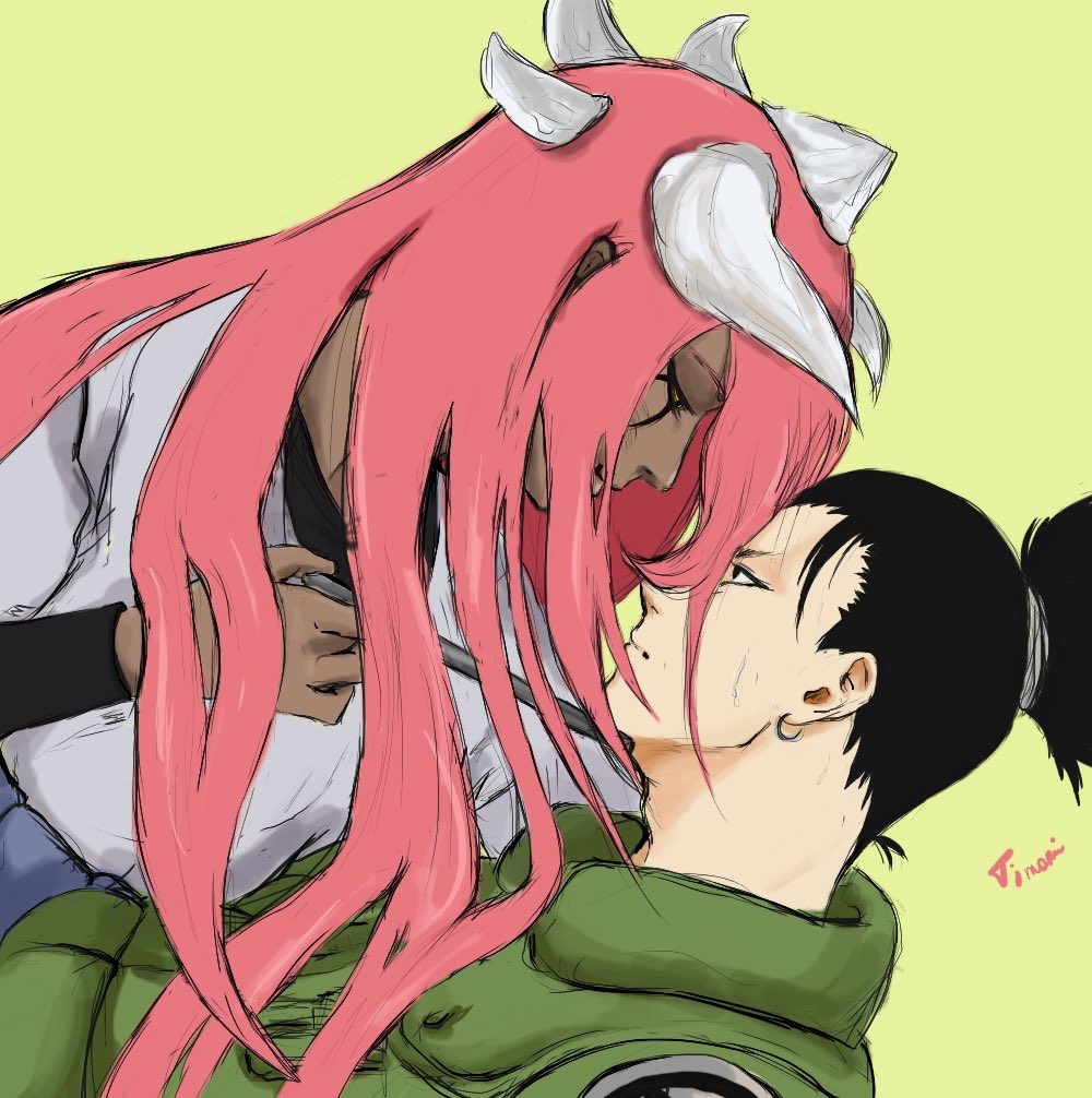 Timoni99's tweet image. Closer Than Enemies 🪈

#ShikamaruNara #tayuya #NarutoShippuuden #fanart #myart