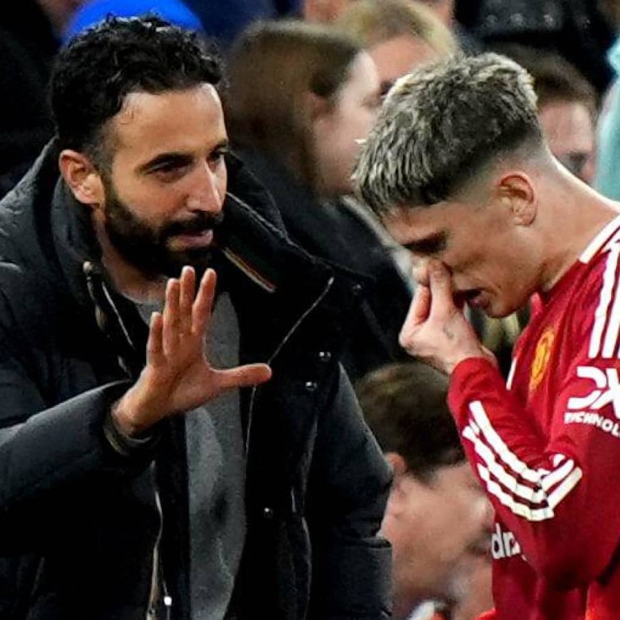 🚨 𝗕𝗥𝗘𝗔𝗞𝗜𝗡𝗚: Alejandro Garnacho liked Fabrizio Romano's post about Ruben Amorim getting sacked!