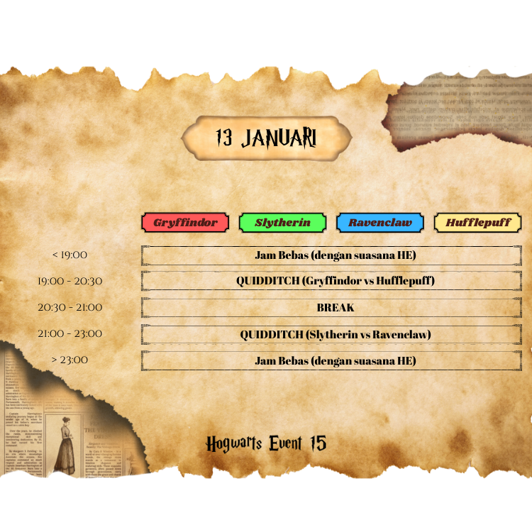HogwartsEvent's tweet image. ㅤ
ㅤㅤㅤㅤㅤ- 13 Januari -
ㅤ