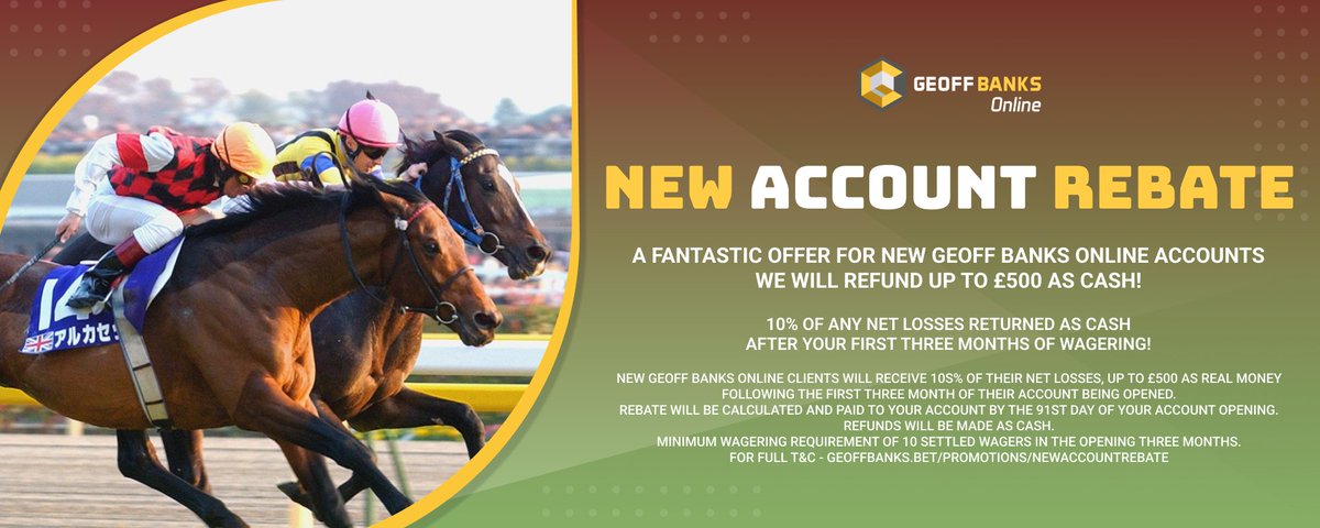BetGeoffBanks's tweet image. 👋 NEW TO US?

🎁 NEW ACCOUNT REBATE

If you’re down after 3 months, we’ll give you 10% back as CASH 💸

❌ No fuss. No free bet tokens.

💰 Just real money back.

🔗geoffbanks.bet/promotions/New…

#NewCustomer #AccountRebate #BettingOffers