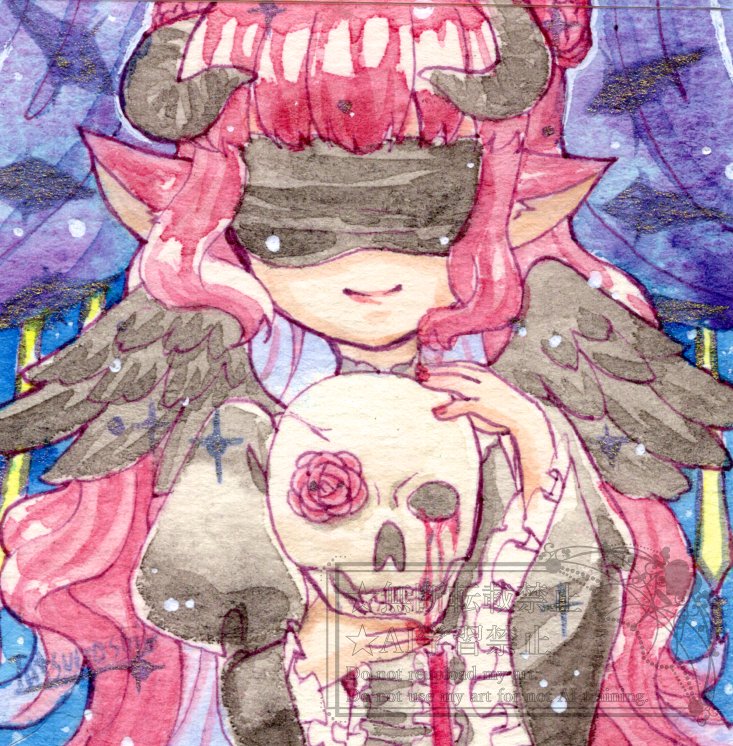 tatsunoshin1214's tweet image. 今月Gallery IYN様で開催される「メメントモリ展」に画像の作品3点で参加します！
#イラスト
 #IYN企画に参加します