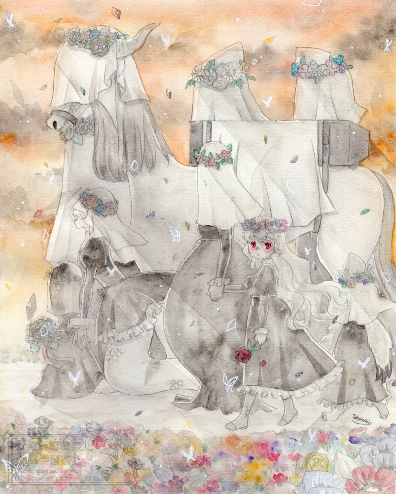 tatsunoshin1214's tweet image. 今月Gallery IYN様で開催される「メメントモリ展」に画像の作品3点で参加します！
#イラスト
 #IYN企画に参加します