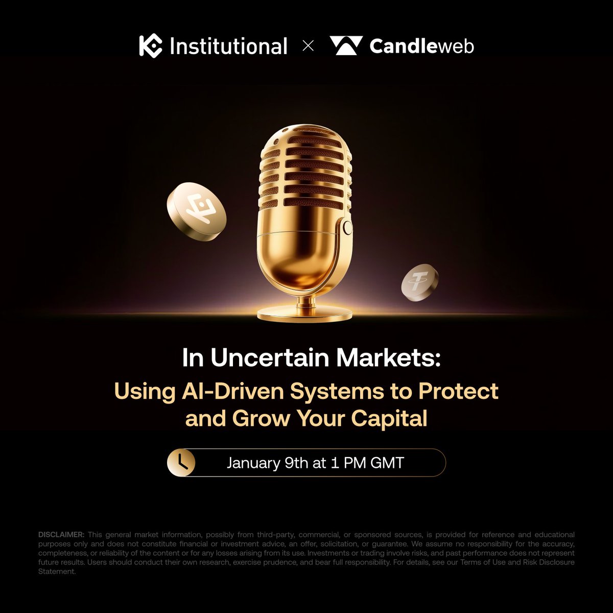 KuCoinInst's tweet photo. KuCoin Institutional @hed_bazafkan × @Candleweb_AI AMA

🎙 In Uncertain Markets: Using AI-Driven Systems to Protect and Grow Your Capital

🗓 Jan 9
⏰ 1 PM GMT

How can AI-driven, automated strategies help institutions and advanced traders navigate market volatility?

Set your reminder and join the discussion.
https://t.co/lqUBFbbNQf