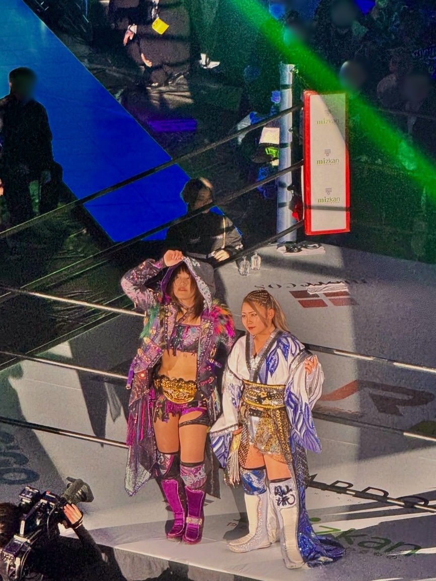 LsIZsC6's tweet photo. 2025.12.29
両国国技館

#STARDOM 
#朱里 選手
#稲葉ともか 選手 https://t.co/LxbIGuyAi1