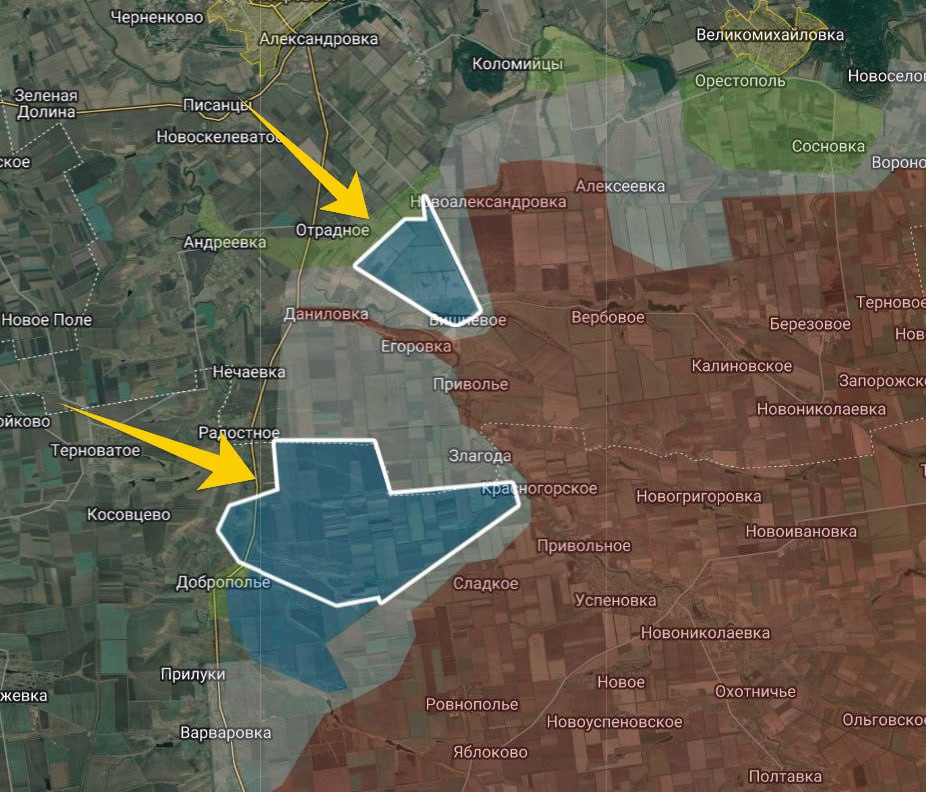 🗡 Наші пацани відновили контроль над великою площею на Олександрівському напрямку!

Русня, якщо десь і закріпилась там раніше, то була швидко викурена! 🔥