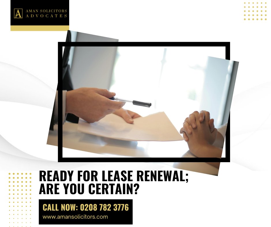 Aman_SolicitorL's tweet photo. Expert Commercial Lease Solicitors!

Our expert solicitors provide clear, commercial advice to secure terms that support your growth.

📆 Book a Free Consultation.

📞 Call Now: 0208 782 3776

#AmanSolicitors #SolicitorsInLondon #LegalServices #CommercialLease #LeaseExperts https://t.co/7dezVrhbui