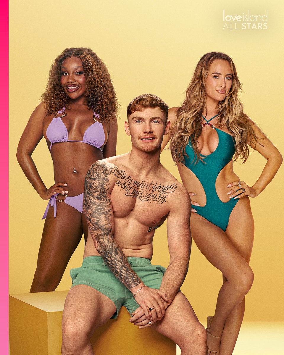 LoveIsland's tweet photo. It’s giving… sexy new #AllStars 😍 Jack, Millie and Whitney are bringing main character energy 👀 #LoveIsland https://t.co/c7jRhARoLV