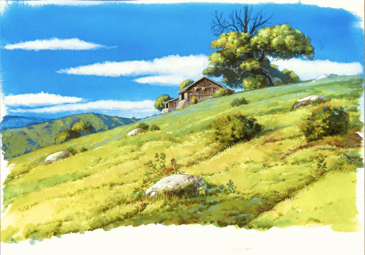 hoseki_raito's tweet photo. Background in my animation 

#art #painting #PortfolioDay https://t.co/ZBb9o2oMPA