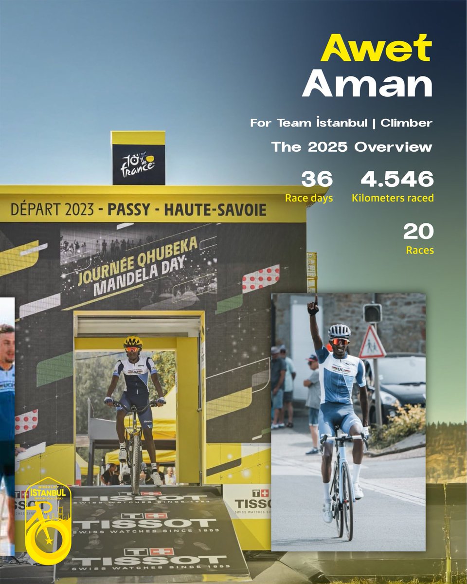istanbulconti's tweet photo. Awet Aman, the runner-up at the 2025 African Championships, a former national champion, and a promising, powerful rider who received training at the UCI World Cycling Centre at a young age, will be racing this season in the colours of Team İstanbul.
Welcome, Awet! https://t.co/CFRE3LbwZi