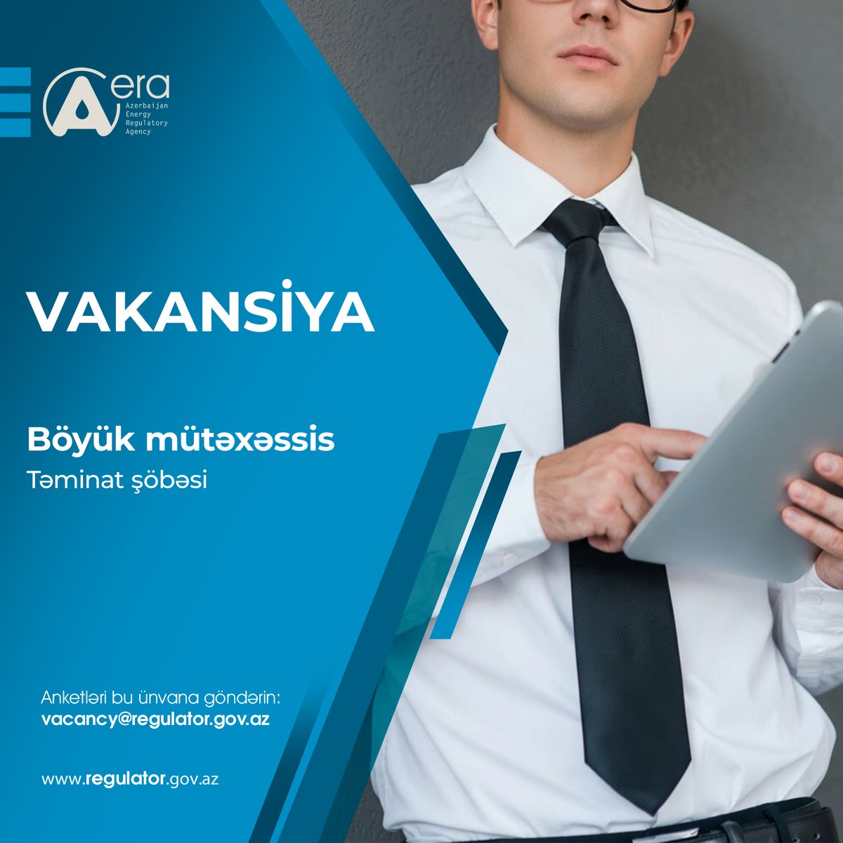 aeraregulator's tweet image. #EMTA Təminat şöbəsinin böyük mütəxəssisi vakant vəzifəsi üzrə sənəd qəbulu elan edir. Maraqlanan şəxslər #CV-lərini vacancy@regulator.gov.az ünvanına göndərə bilərlər.

Ətraflı: ⤵️
regulator.gov.az/az/vakansiyala…

#vakansiya #işelanı #işvar