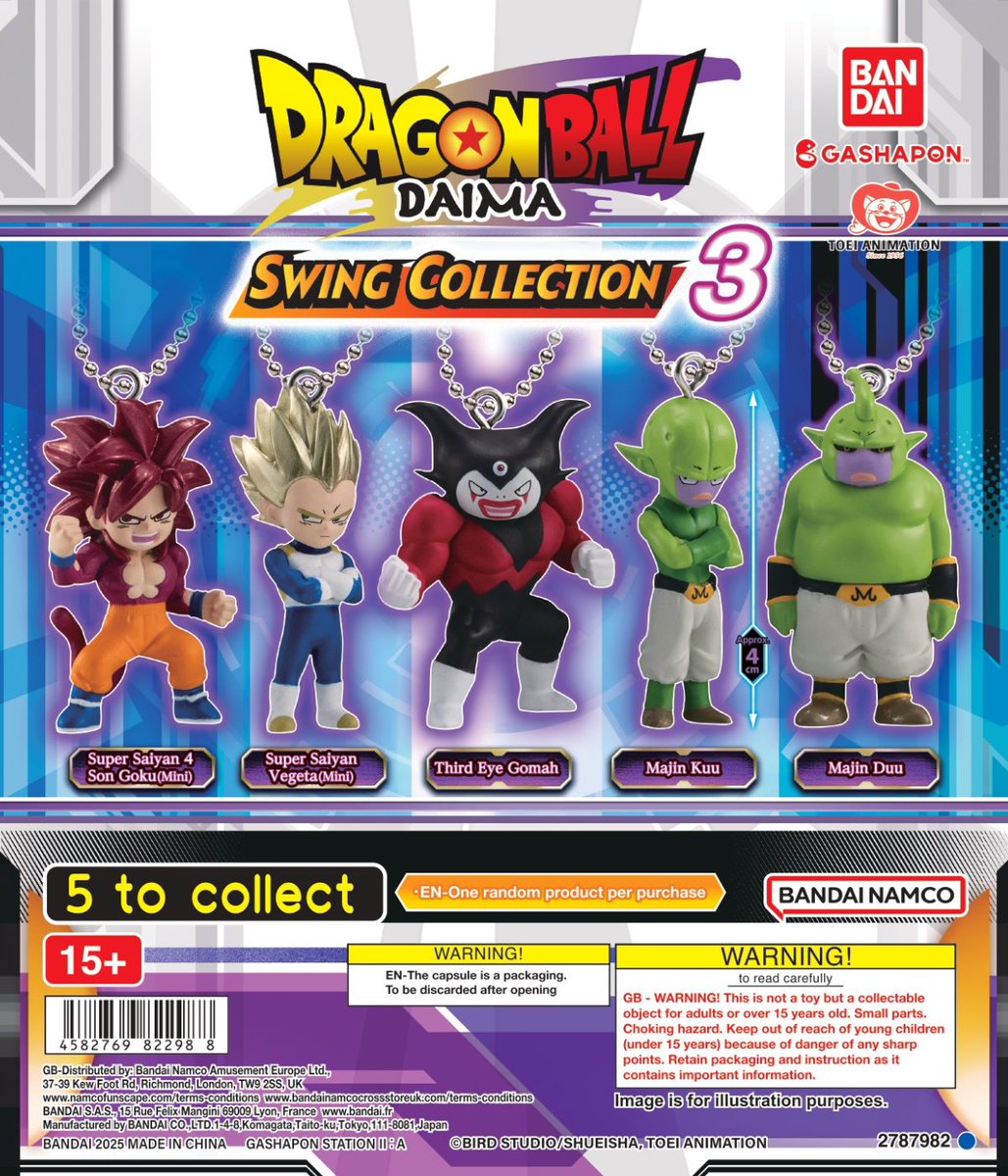 gashaponshopuk's tweet image. 💥 Dragon Ball Daima Swing Collection 3
💖 The Powerpuff Girls Mascot Cap Charms
🌈 Tamagotchi Plump Clear Rings

#Gashapon #GashaponUK #CamdenMarket
