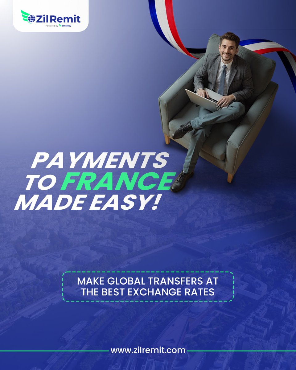 ZRemit71430's tweet photo. ZilRemit lets you Send Money to France with zero hidden fees. Experience the future of international payments with our platform.

Learn more: https://t.co/oEmJUvqZro

#SendMoneyToFrance #CrossBorderPayments #GlobalPayments https://t.co/6g06DBkcTE