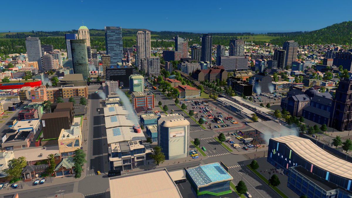 BBiiDT's tweet photo. Explore a precision-built metropolis that never sleeps. From the airport to the grand stadium, marvel at the dazzling skyline and endless excitement. #CitiesSkylines https://t.co/w0fXwVTwYs