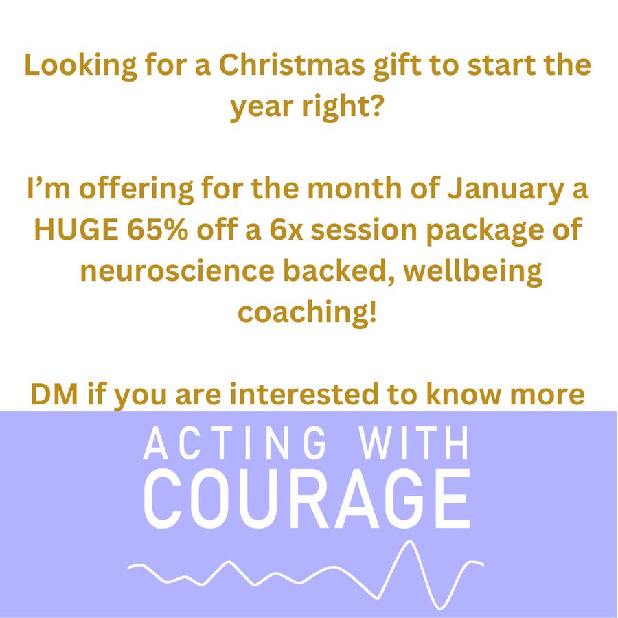 This offer is still on the table!
It goes away end of January.
DM me for more info.
Would love to work with you xx
#wellbeing #coaching