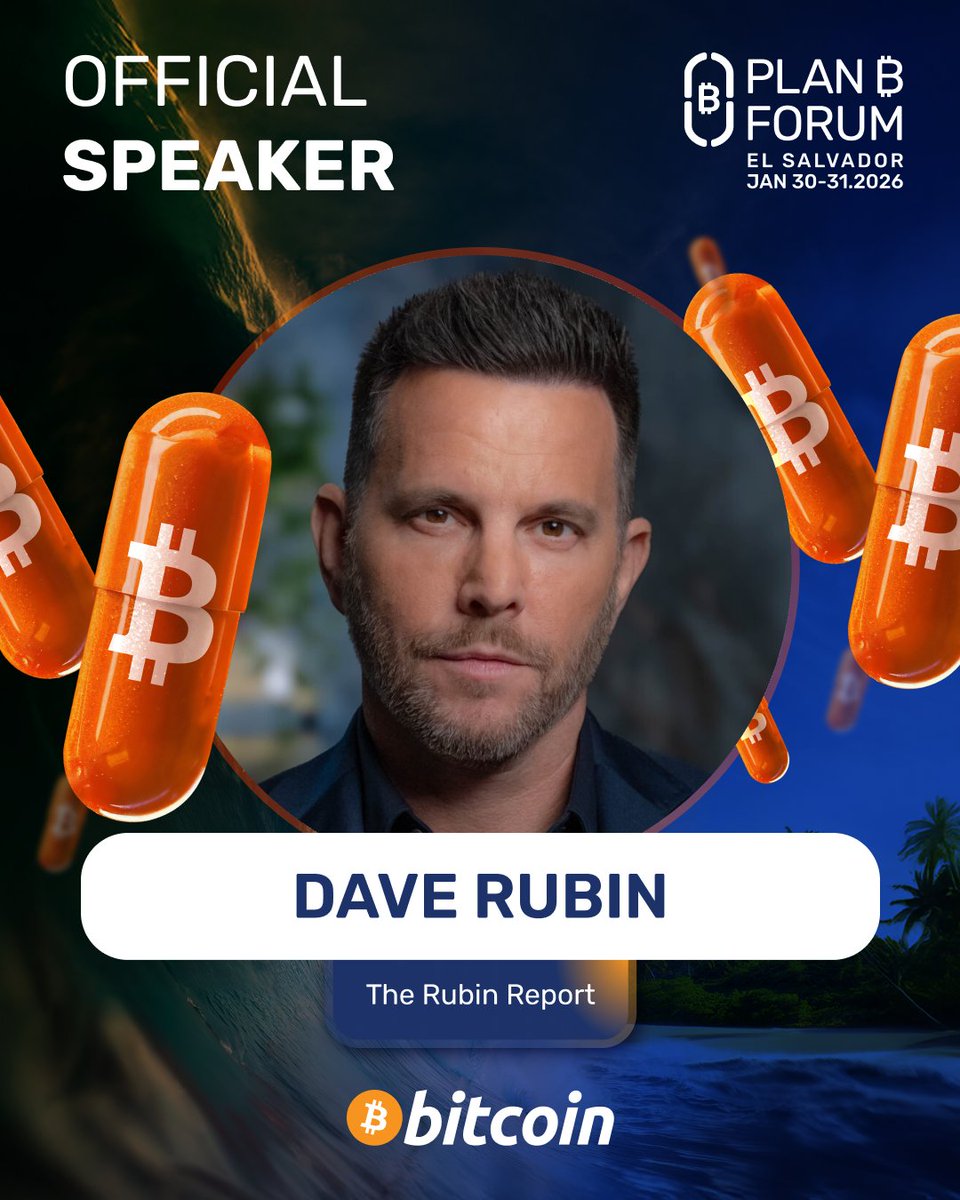 Free speech still matters. Honest conversations still matter. The  @rubinreport joins us at Plan ₿ Forum El Salvador to talk about freedom,  culture and the world Bitcoin is helping shape. Jan 30–31. #PlanBForum