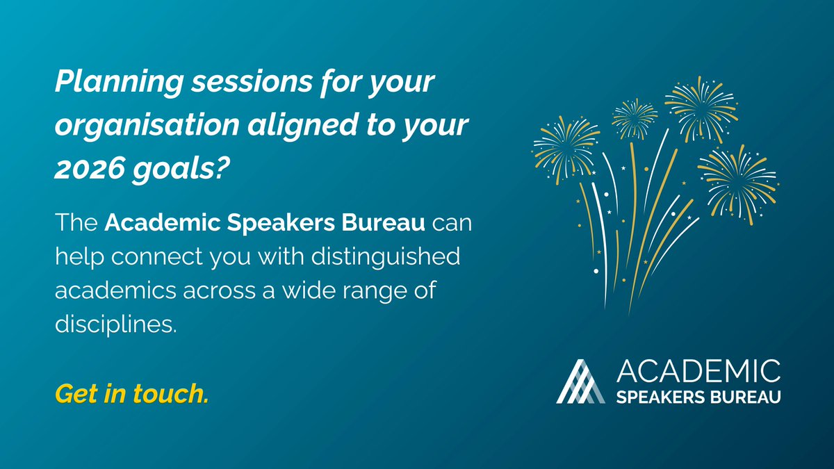 Academic Speakers Bureau tweet media