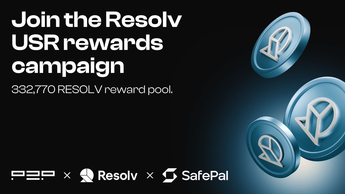 P2Pvalidator's tweet photo. ⏰ Less than 48 hours left to join the USR campaign in @SafePal.

Deposit >$100 into @ResolvLabs USR via the https://t.co/NheSwP8osi dApp and stay eligible for 332,770 RESOLV rewards.

Deposit. Hold. You’re in. https://t.co/V4vmV7aZ4Q
