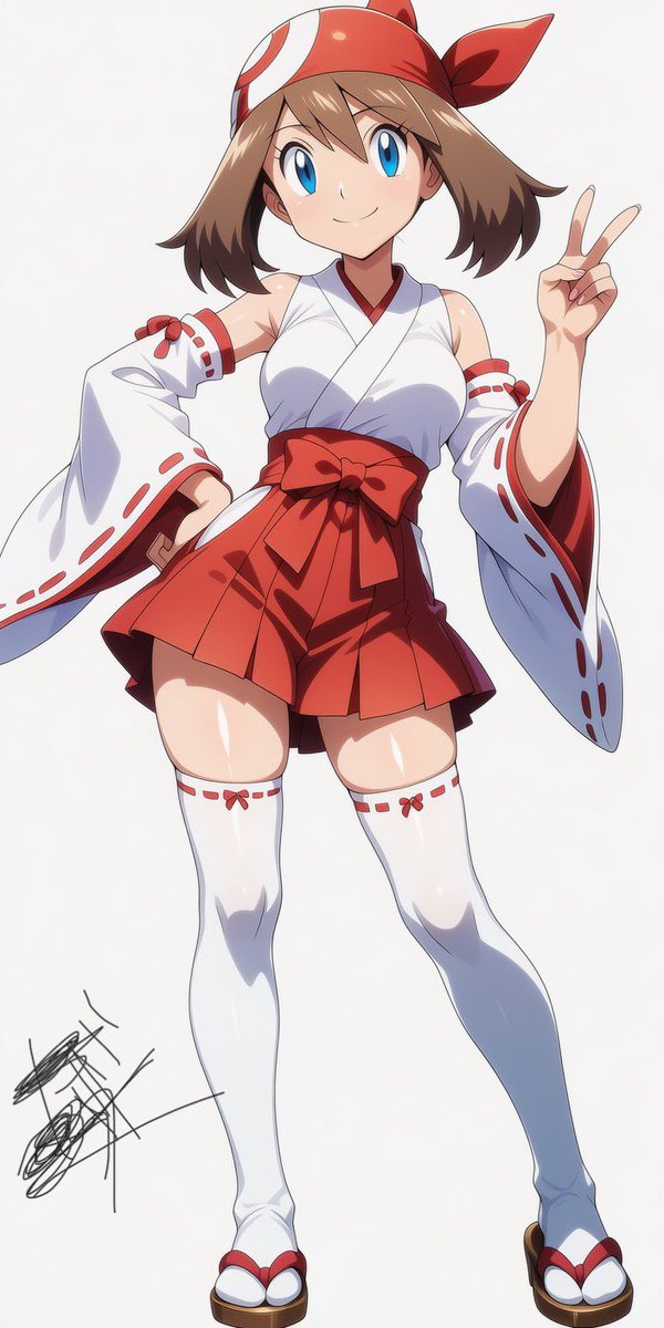 yamiyuiAI's tweet image. ポケットモンスター　ハルカ(*'ω'*)

aiart