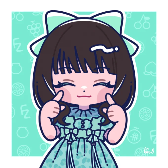 笑顔PPER #FRUITSZIPPER #ふるっぱーイラスト部