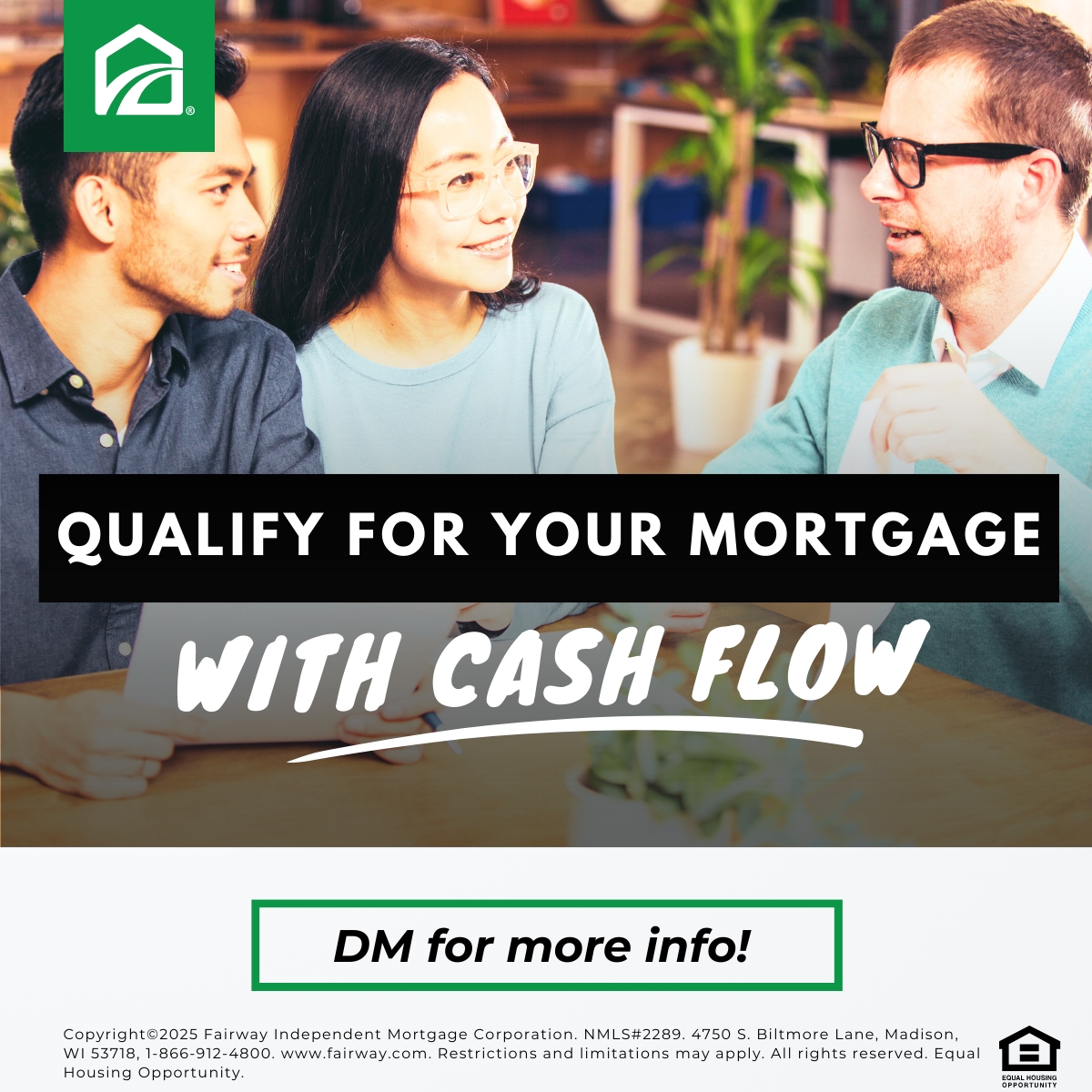 LisaFairwayIMC's tweet photo. With Fairway's DSCR loans, you can qualify for a mortgage by using the cash flow from your property. Ready to get started? Let's chat today! #lisapostafairwaymortgage #floridainvestmentproperty #floridainvestor #floridamortgage https://t.co/KhnWMuPvJY
